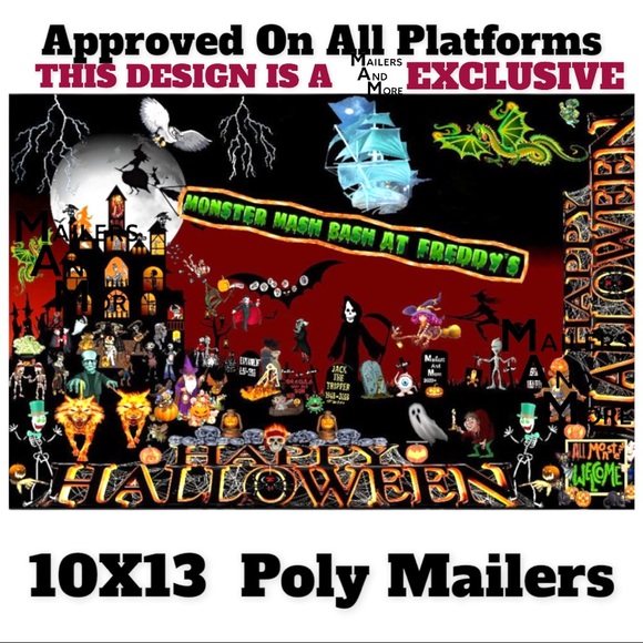 50 10X13 Poly Mailers HALLOWEEN Envelopes PRICE FIRM Fall - Picture 7 of 12